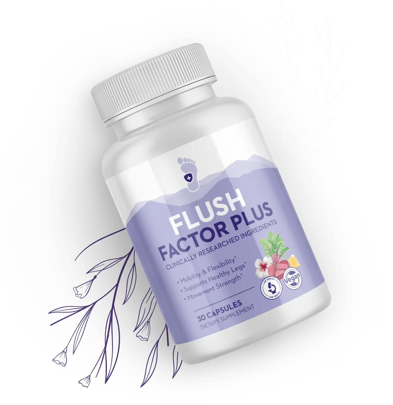 Flush Factor Plus single bottle plus stems
